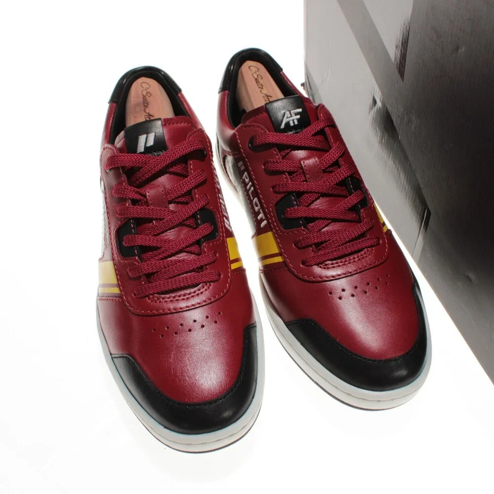 Piloti NWB Competizione AF Corse Driving Sneakers Size 7 US in Red Leather